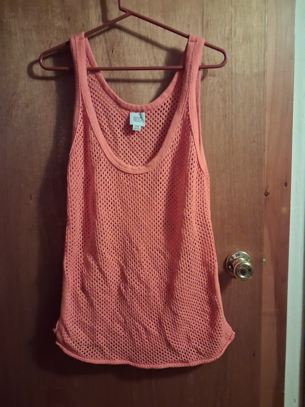 BDG Coral Open-Knit Tank Top